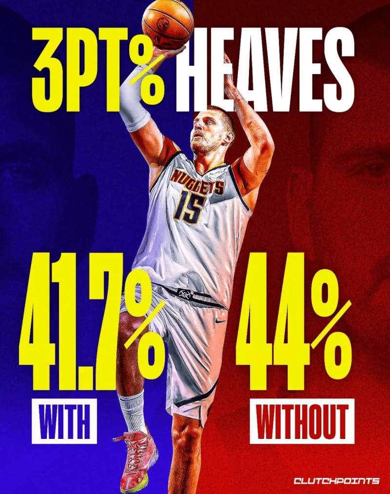 华体会官方网站入口-若节末超远不算入个人数据，约基奇上赛季三分命中率为44%